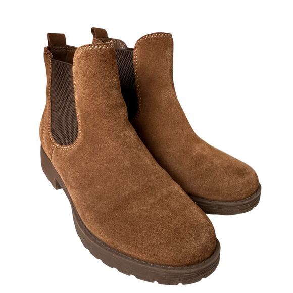 Björndal Shoes - Bjorndal Brenna Chelsea Boots Brown Suede Booties Pull On Women’s Sz. 7 Comfort